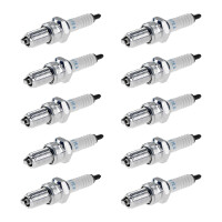 10 Spark Plugs with flat seal seat NGK IAM expertise for...