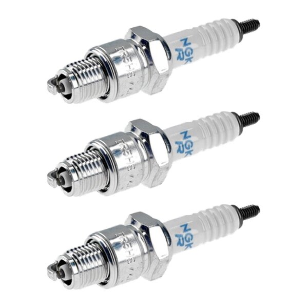 3 Spark Plugs with flat seal seat NGK aftermarket expertise for HONDA and others