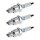 3 Spark Plugs with flat seal seat NGK aftermarket expertise for HONDA and others