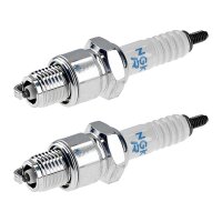2 Spark Plugs with flat seal seat NGK aftermarket...