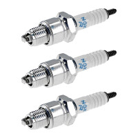 3 Spark Plugs with flat seal seat NGK aftermarket...