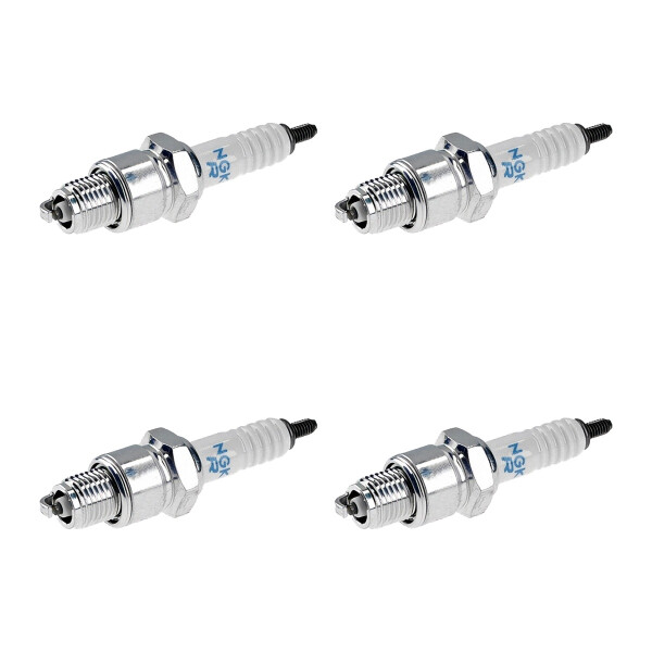 4 Spark Plugs with flat seal seat NGK aftermarket expertise for HONDA