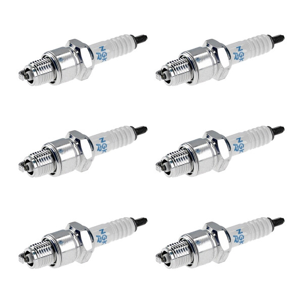 6 Spark Plugs with flat seal seat NGK aftermarket expertise for HONDA