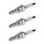 3 Spark Plugs with flat seal seat NGK aftermarket expertise for HONDA and others