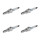 4 Spark Plugs with flat seal seat NGK aftermarket expertise for HONDA and others