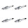 4 Spark Plugs fixed SAE connection NGK aftermarket expertise for e.g. OPEL AGILA