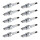 10 Spark Plugs fixed SAE connection NGK IAM expertise for e.g. OPEL AGILA