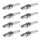 8 Spark Plugs 1-mass electrode NGK aftermarket expertise for e.g. VW GOLF
