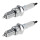 2 Spark Plugs with flat seal seat NGK aftermarket expertise for HONDA