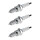 3 Spark Plugs with flat seal seat NGK aftermarket expertise for HONDA