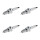 4 Spark Plugs with flat seal seat NGK aftermarket expertise for HONDA