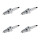 4 Spark Plugs with flat seal seat NGK aftermarket expertise for HONDA