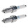 2 Spark Plugs with flat seal seat NGK IAM expertise for AUDI A4 and others