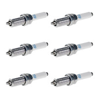 6 Spark Plugs with flat seal seat NGK IAM expertise for...