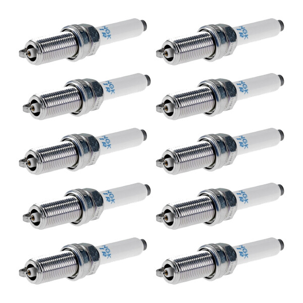 10 Spark Plugs with flat seal seat NGK IAM expertise for AUDI A4 and others
