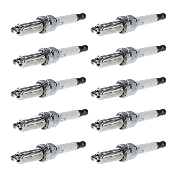 10 Spark Plugs with flat seal seat NGK aftermarket expertise for SUBARU FORESTER