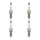 4 Spark Plugs fixed SAE connection 4.7 Ohm NGK for e.g. NISSAN MICRA