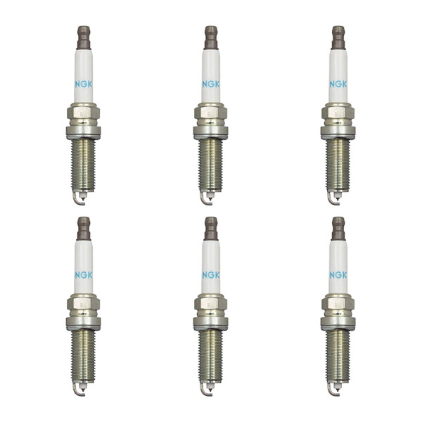 6 Spark Plugs fixed SAE connection 4.7 Ohm NGK for e.g. NISSAN MICRA