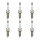 6 Spark Plugs fixed SAE connection 4.7 Ohm NGK for e.g. NISSAN MICRA