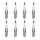 8 Spark Plugs fixed SAE connection 4.7 Ohm NGK for e.g. NISSAN MICRA