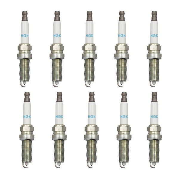 10 Spark Plugs fixed SAE connection 4.7 Ohm NGK for e.g. NISSAN MICRA