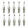 10 Spark Plugs fixed SAE connection 4.7 Ohm NGK for e.g. NISSAN MICRA