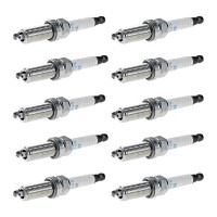10 Spark Plugs with flat seal seat NGK suitable for...