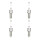 4 Spark Plugs terminal design ring cup-shaped NGK for JEEP RENEGADE and others