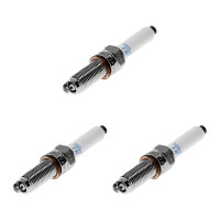 3 Spark Plugs with flat seal seat NGK IAM expertise for...