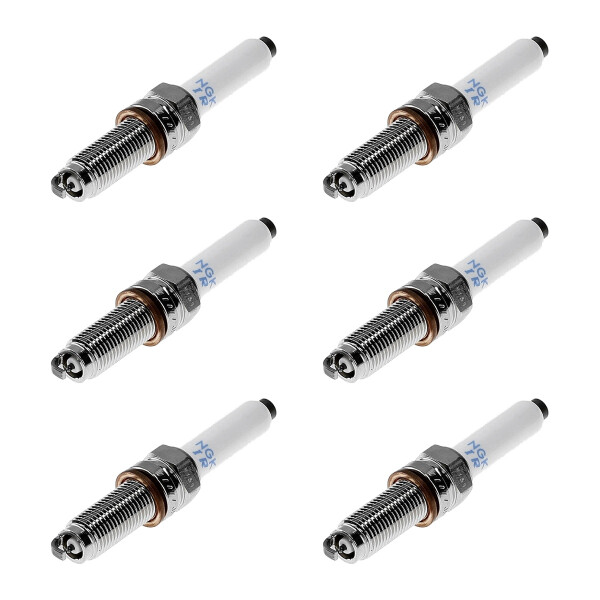 6 Spark Plugs with flat seal seat NGK IAM expertise for AUDI A3 and others