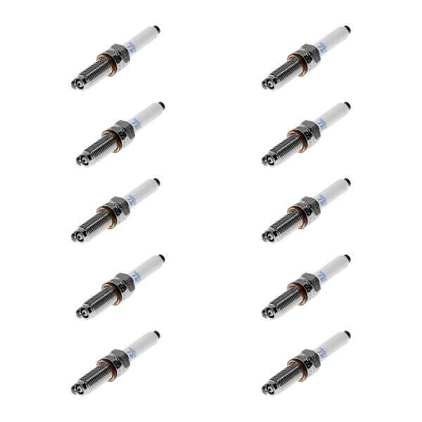 10 Spark Plugs with flat seal seat NGK IAM expertise for AUDI A3 and others