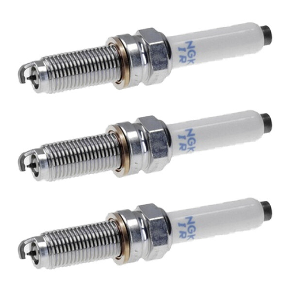 3 Spark Plugs with flat seal seat NGK suitable for SEAT LEON and others