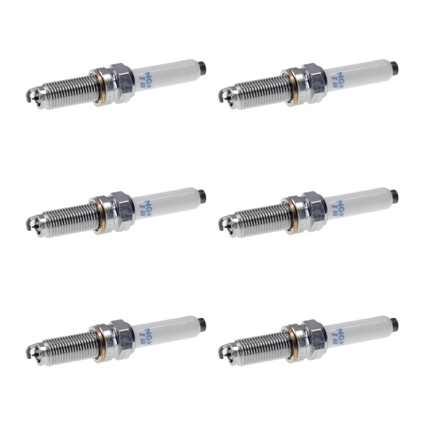 6 Spark Plugs with flat seal seat NGK suitable for SEAT LEON and others