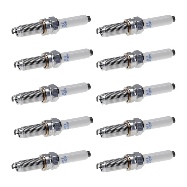 10 Spark Plugs with flat seal seat NGK suitable for SEAT LEON and others