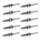 10 Spark Plugs with flat seal seat NGK suitable for SEAT LEON and others