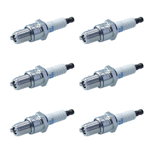 6 Spark Plugs with flat seal seat NGK aftermarket expertise for various vehicles
