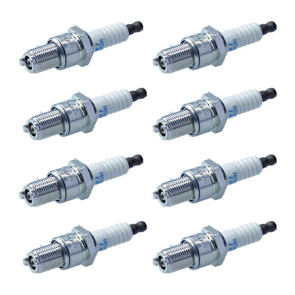 8 Spark Plugs with flat seal seat NGK aftermarket expertise for various vehicles