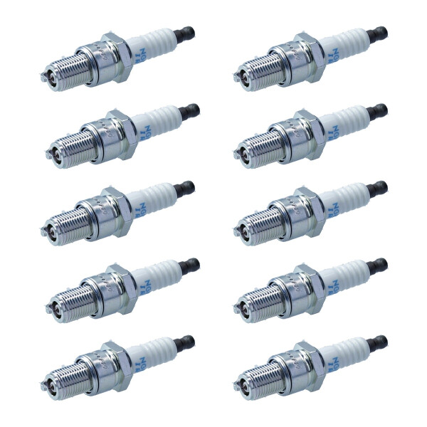 10 Spark Plugs with flat seal seat NGK IAM expertise for various vehicles