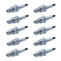 10 Spark Plugs with flat seal seat NGK IAM expertise for...