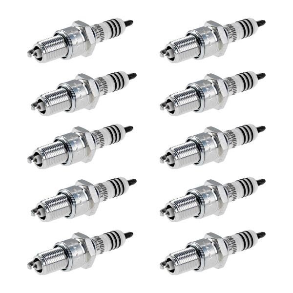 10 Spark Plugs with flat seal seat NGK for CHRYSLER VOYAGER and others