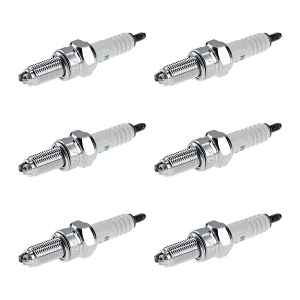 6 Spark Plugs fixed SAE connection NGK aftermarket expertise for e.g. OPEL ASTRA
