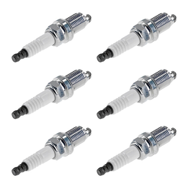 6 Spark Plugs fixed SAE connection NGK aftermarket expertise for e.g. MAZDA 626