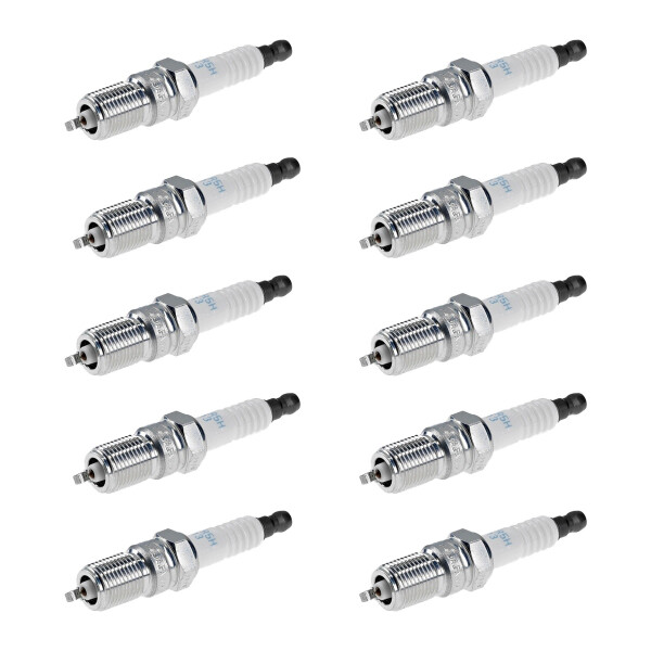 10 Spark Plugs fixed SAE connection NGK aftermarket expertise for FORD