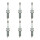 6 Spark Plugs with flat seal seat 4.7 Ohm NGK suitable for MAZDA CX-30