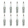 8 Spark Plugs with flat seal seat 4.7 Ohm NGK suitable for MAZDA CX-30