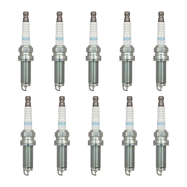 10 Spark Plugs with flat seal seat 4.7 Ohm NGK suitable for MAZDA CX-30