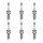 6 Spark Plugs fixed SAE connection NGK IAM-Expertise for e.g. MITSUBISHI COLT