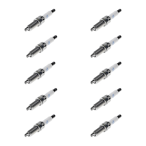 10 Spark Plugs with flat seal seat NGK suitable for PEUGEOT 308 and others