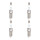 4 Spark Plugs with cone seal seat NGK IAM expertise for e.g. OPEL INSIGNIA