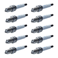 10 Spark Plugs with flat seal seat NGK suitable for...